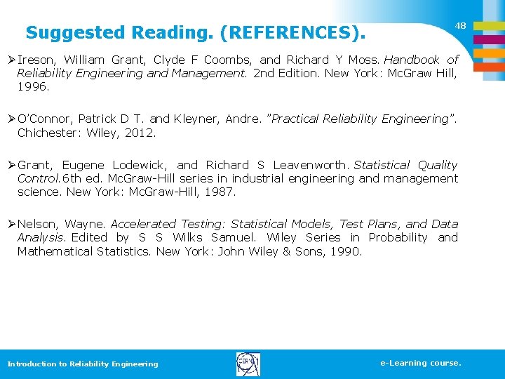 Suggested Reading. (REFERENCES). 48 Ø Ireson, William Grant, Clyde F Coombs, and Richard Y