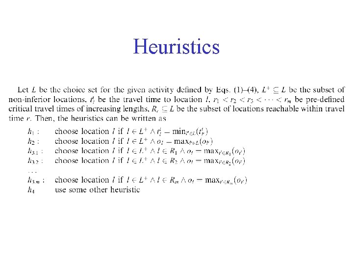 Heuristics 