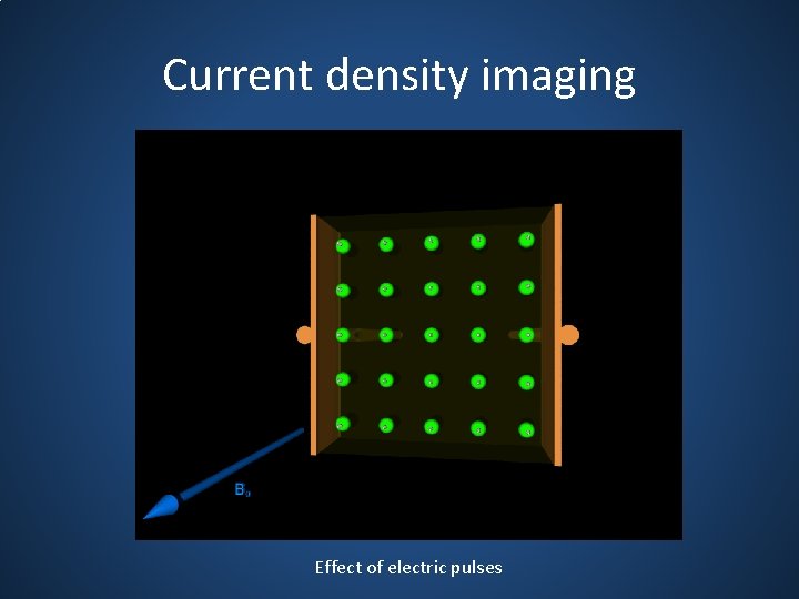 Current density imaging Effect of electric pulses 