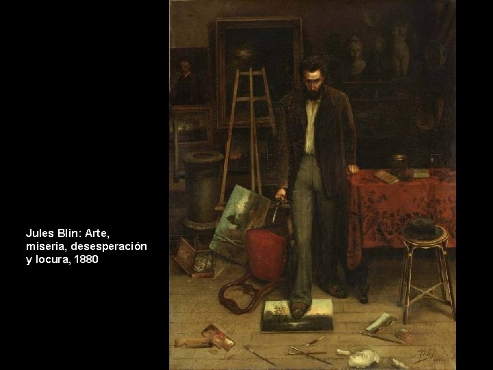 Jules Blin: Arte, miseria, desesperación y locura, 1880 