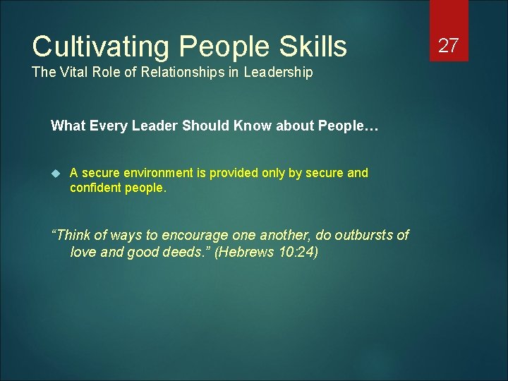 Cultivating People Skills The Vital Role of Relationships in Leadership What Every Leader Should