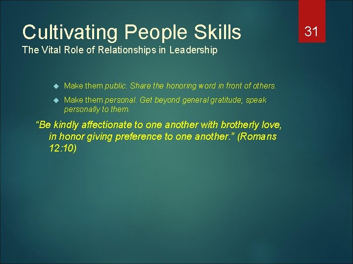 Cultivating People Skills The Vital Role of Relationships in Leadership Make them public. Share