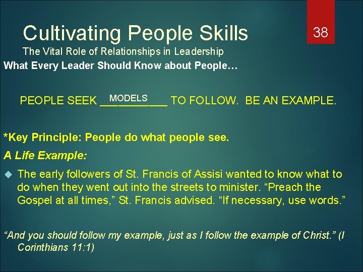 Cultivating People Skills 38 The Vital Role of Relationships in Leadership What Every Leader