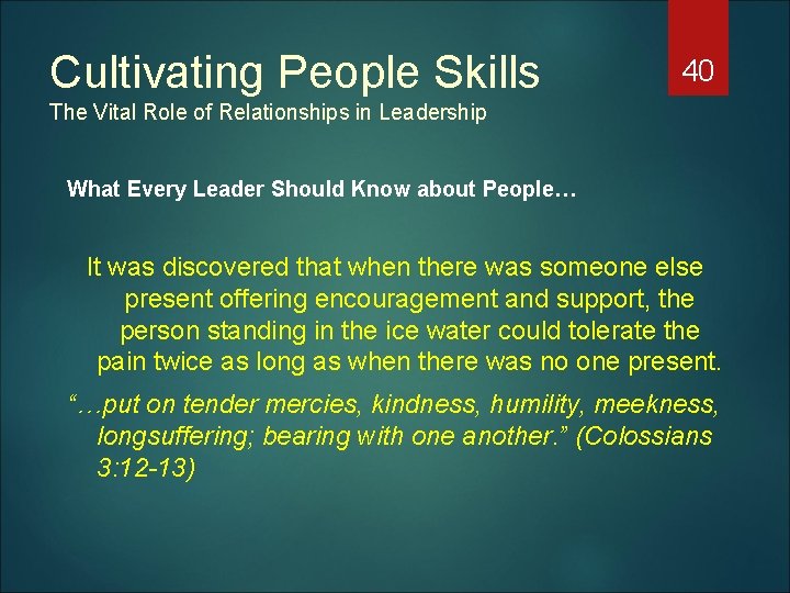Cultivating People Skills 40 The Vital Role of Relationships in Leadership What Every Leader
