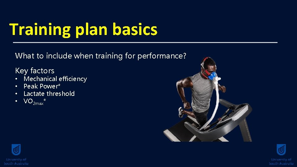 Training plan basics What to include when training for performance? Key factors • •