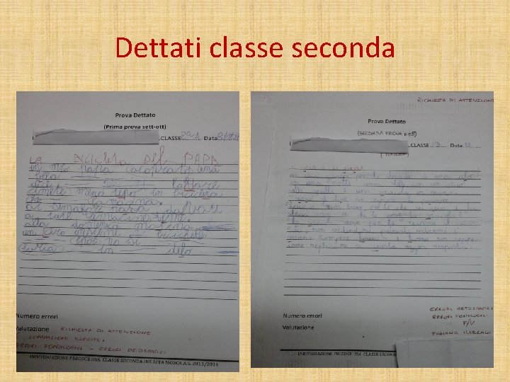 Dettati classe seconda 