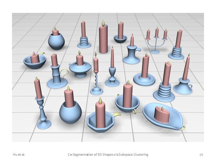 Hu et al. Co-Segmentation of 3 D Shapes via Subspace Clustering 25 