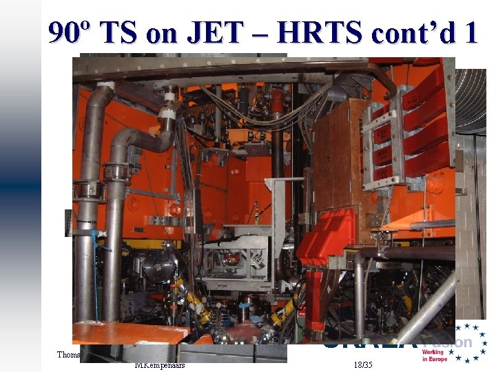 90º TS on JET – HRTS cont’d 1 Thomson Scattering Tutorial for EFTS/EODI, 12