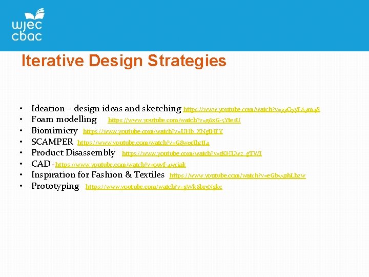 Iterative Design Strategies • • Ideation – design ideas and sketching https: //www. youtube.