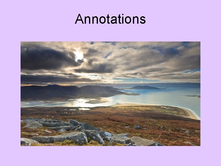 Annotations Annotations