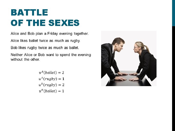 BATTLE OF THE SEXES 