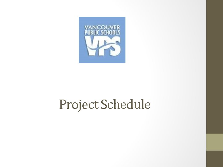 Project Schedule 