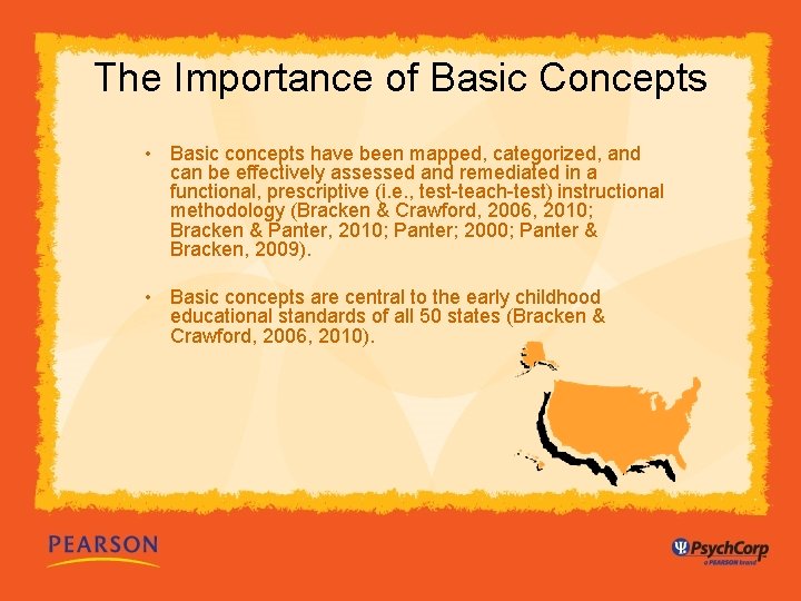 The Importance of Basic Concepts • Basic concepts have been mapped, categorized, and can