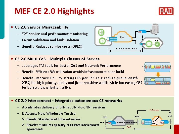 MEF CE 2. 0 Highlights • CE 2. 0 Service Manageability – E 2