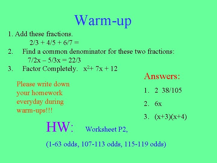 fractional exponents worksheet%23 3 answers