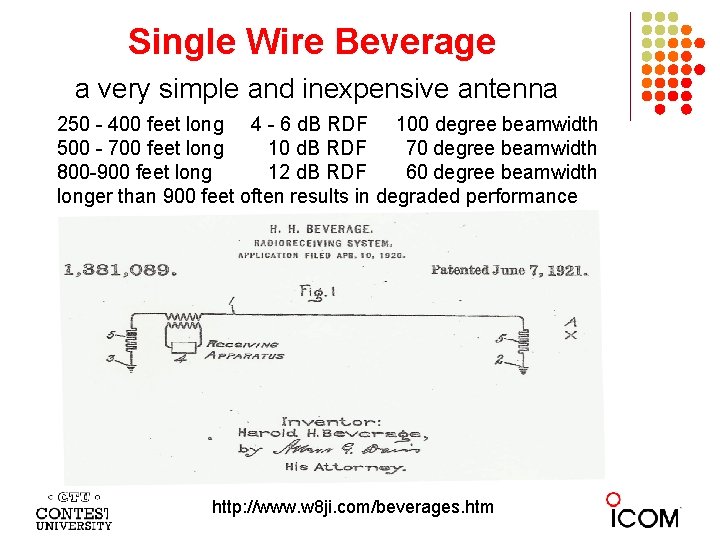 Single Wire Beverage a very simple and inexpensive antenna 250 - 400 feet long
