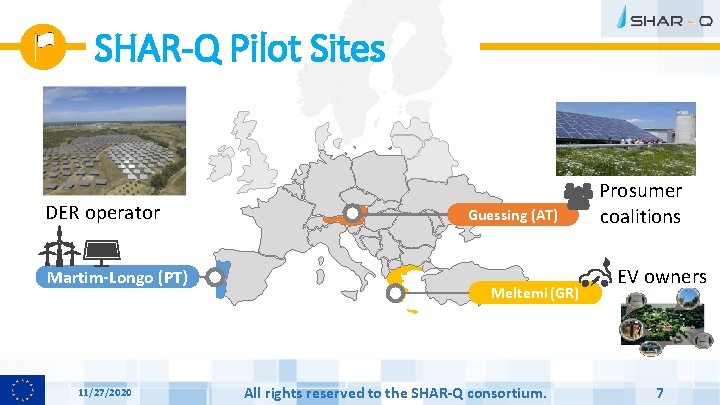 SHAR-Q Pilot Sites DER operator Martim-Longo (PT) 11/27/2020 Guessing (AT) Meltemi (GR) All rights