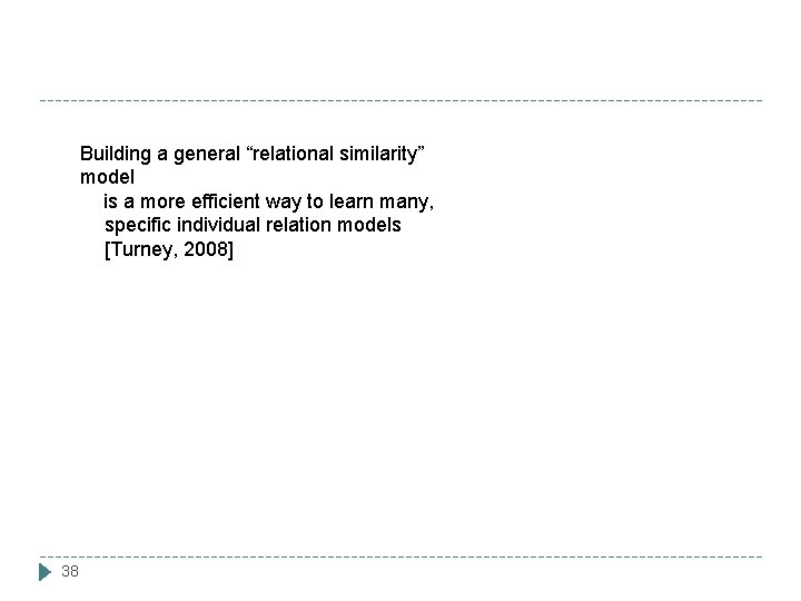 Building a general “relational similarity” model is a more efficient way to learn many,