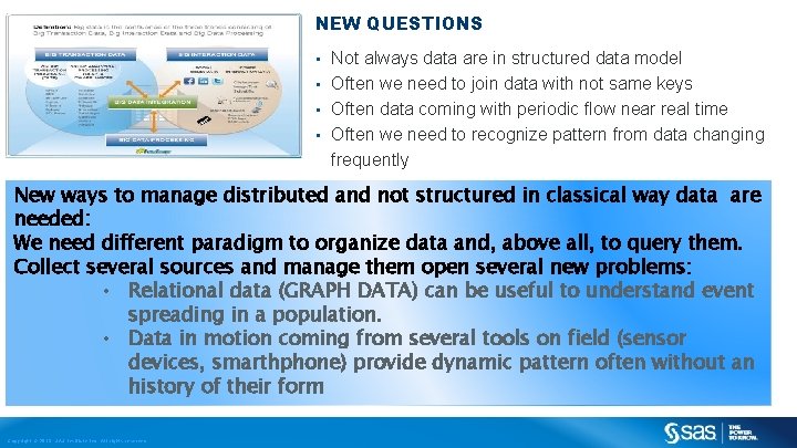 NEW QUESTIONS Not always data are in structured data model • Often we need