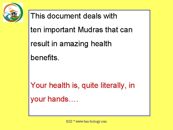 This document deals with ten important Mudras that can result in amazing health benefits.