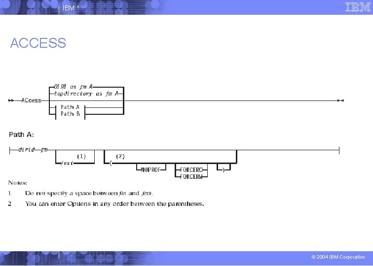 IBM ^ ACCESS © 2004 IBM Corporation 