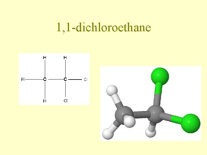 1, 1 -dichloroethane 1, 1 -dichloroethane