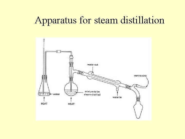Apparatus for steam distillation Apparatus for steam distillation