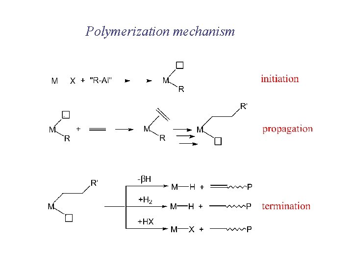 Polymerization mechanism 