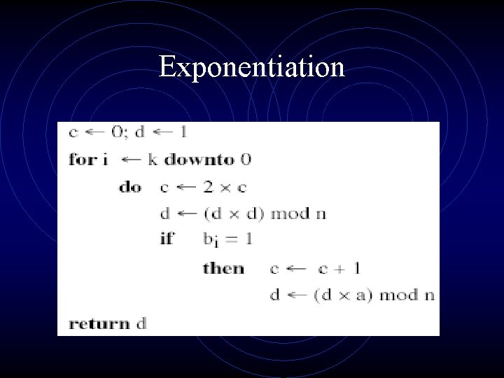 Exponentiation 