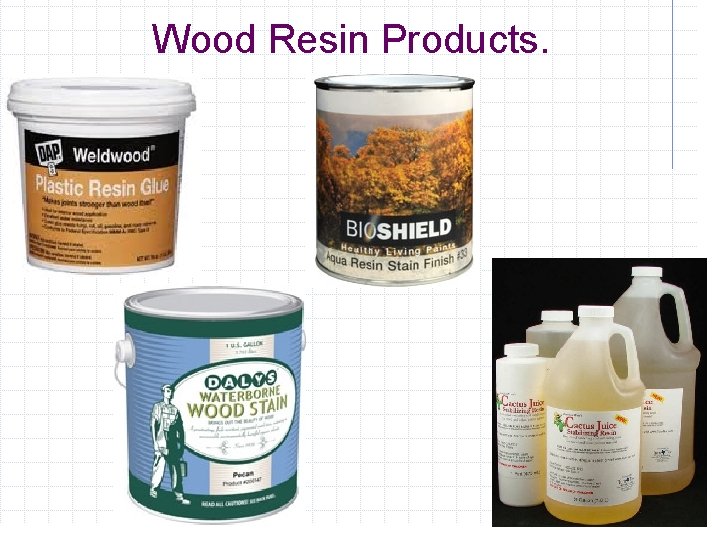 Wood Resin Products. 