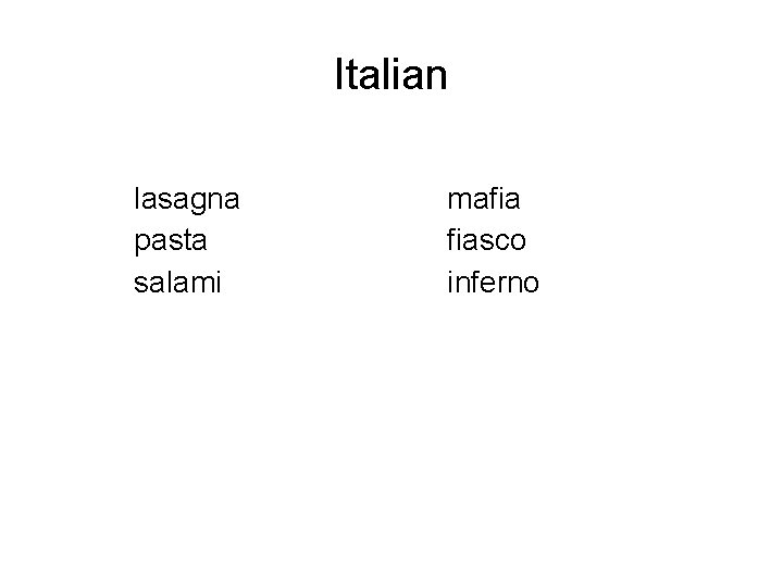 Italian lasagna pasta salami mafia fiasco inferno 