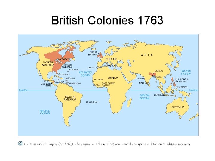 British Colonies 1763 