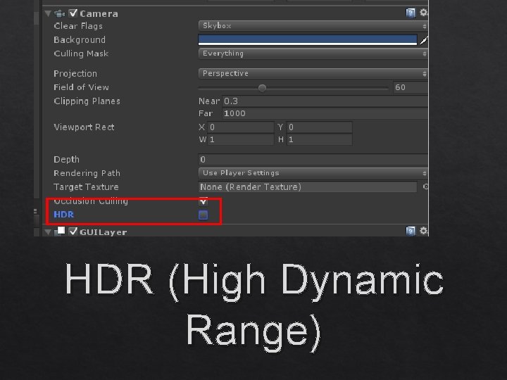 HDR (High Dynamic Range) 