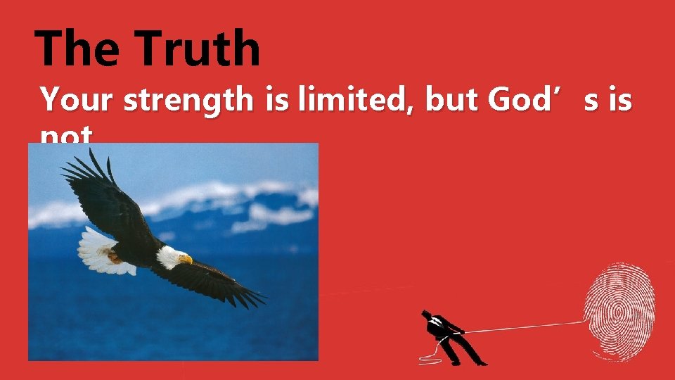 The Truth Your strength is limited, but God’s is not 