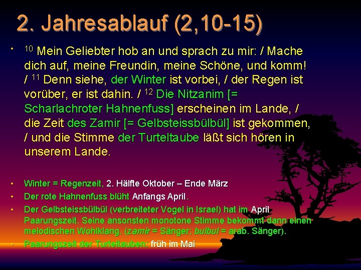 2. Jahresablauf (2, 10 -15) • 10 • • • Winter = Regenzeit, 2.