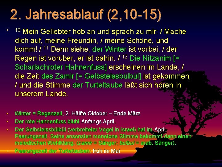 2. Jahresablauf (2, 10 -15) • 10 • • • Winter = Regenzeit, 2.