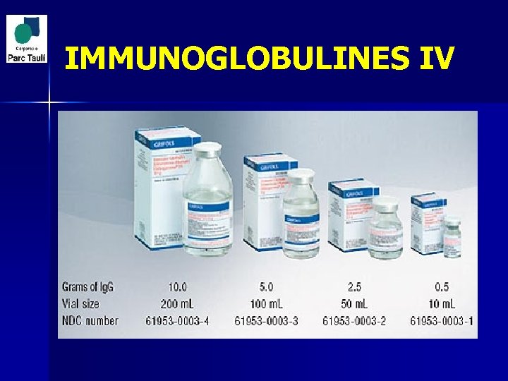 IMMUNOGLOBULINES IV 