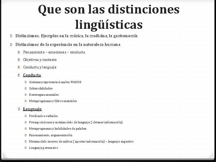 Que son las distinciones lingüísticas 0 Distinciones. Ejemplos en la música, la medicina, la