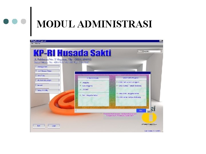 MODUL ADMINISTRASI MODUL ADMINISTRASI