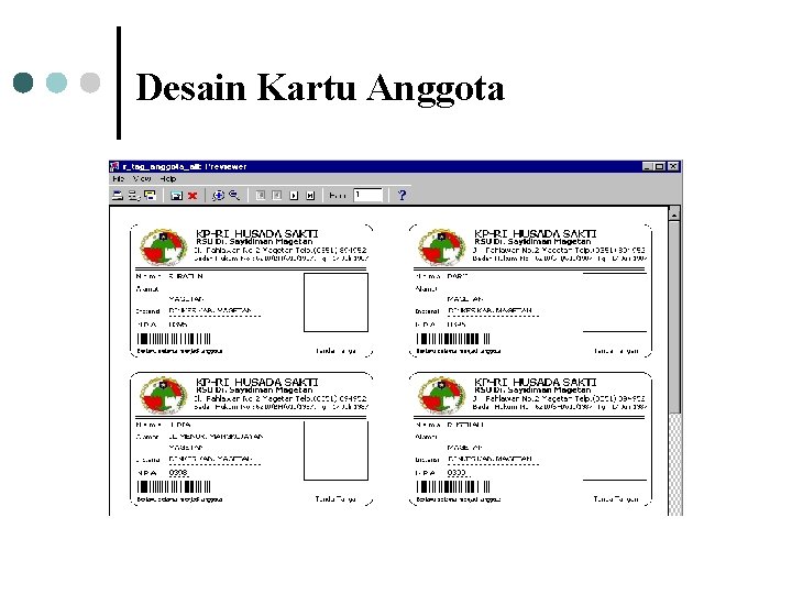 Desain Kartu Anggota Desain Kartu Anggota