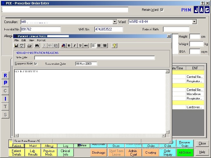 Dr. Richard Hughes, BHH Nov 2003 