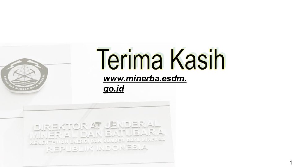 www. minerba. esdm. go. id 1 