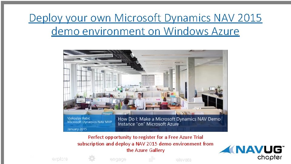 Deploy your own Microsoft Dynamics NAV 2015 demo environment on Windows Azure Perfect opportunity