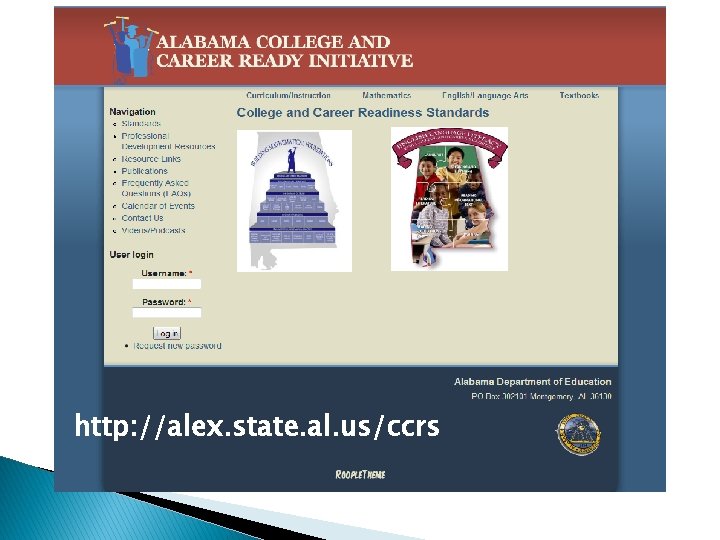 http: //alex. state. al. us/ccrs 