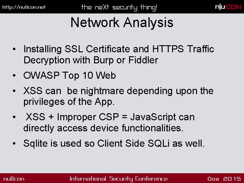 Network Analysis • Installing SSL Certificate and HTTPS Traffic Decryption with Burp or Fiddler