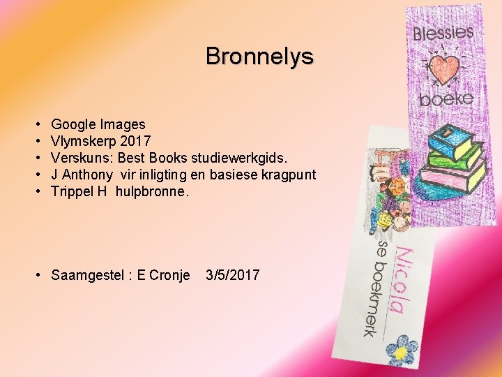 Bronnelys • • • Google Images Vlymskerp 2017 Verskuns: Best Books studiewerkgids. J Anthony