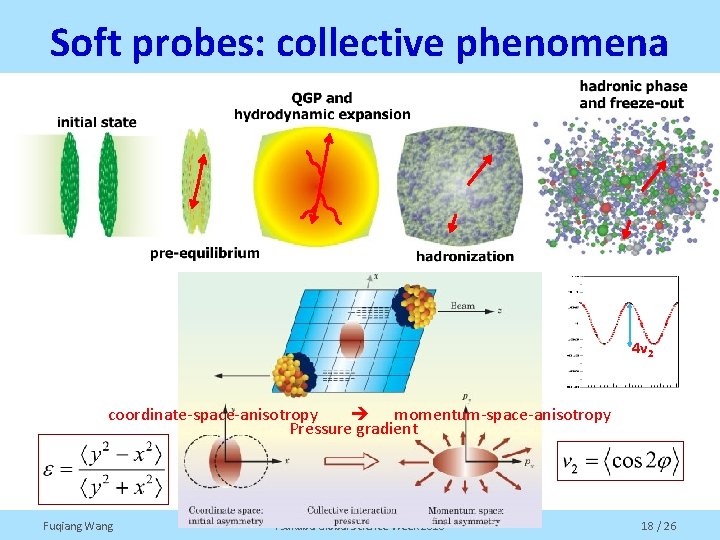 Soft probes: collective phenomena 4 v 2 coordinate-space-anisotropy momentum-space-anisotropy Pressure gradient Fuqiang Wang Tsukuba