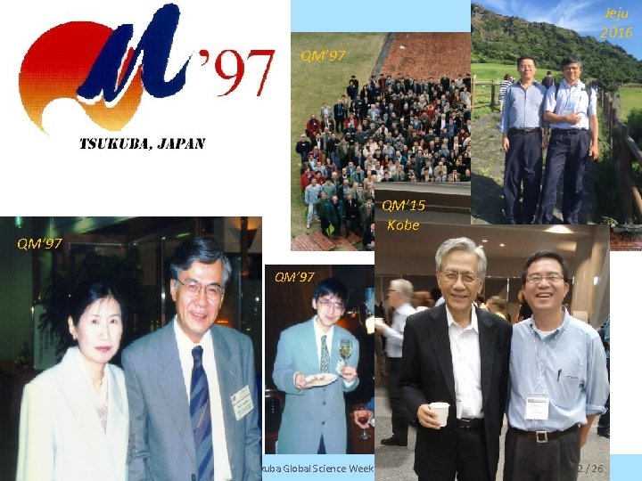 Jeju 2016 QM’ 97 QM’ 15 Kobe QM’ 97 Fuqiang Wang Tsukuba Global Science