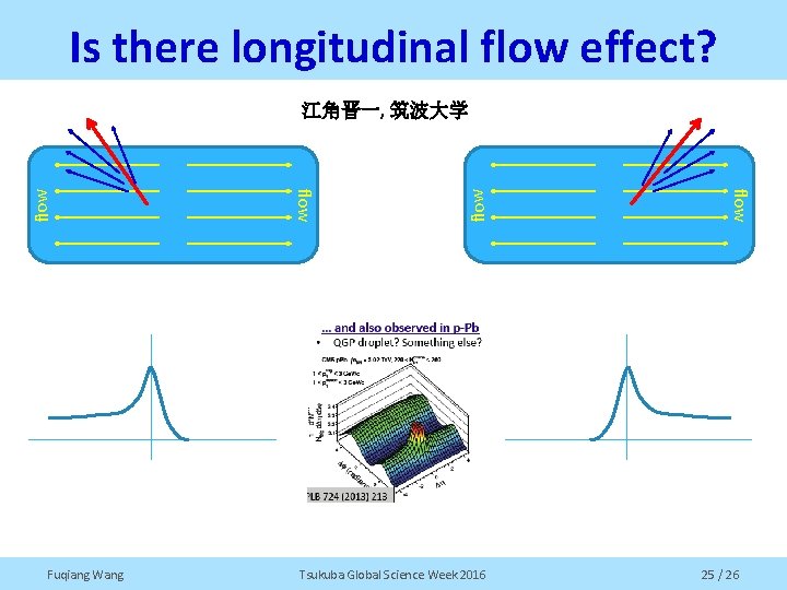 Is there longitudinal flow effect? flow Tsukuba Global Science Week 2016 flow Fuqiang Wang