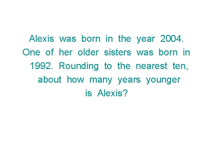Alexis was born in the year 2004. One of her older sisters was born
